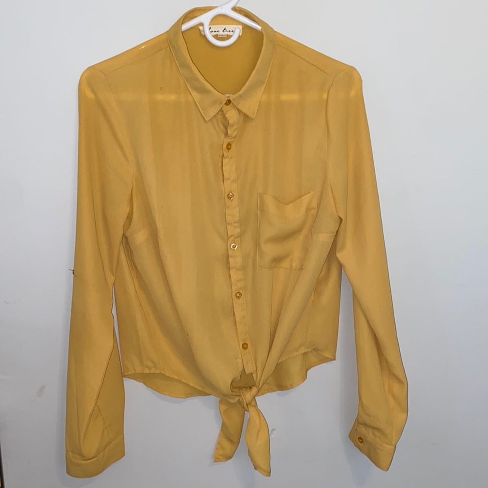 Sheer | Yellow | Blouse | Medium 💛